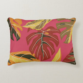 Golden Art Deco Nature Wallpaper Decorative Cushion