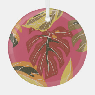 Golden Art Deco Nature Wallpaper Glass Tree Decoration