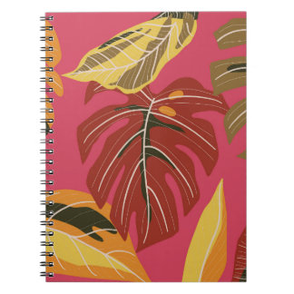 Golden Art Deco Nature Wallpaper Notebook