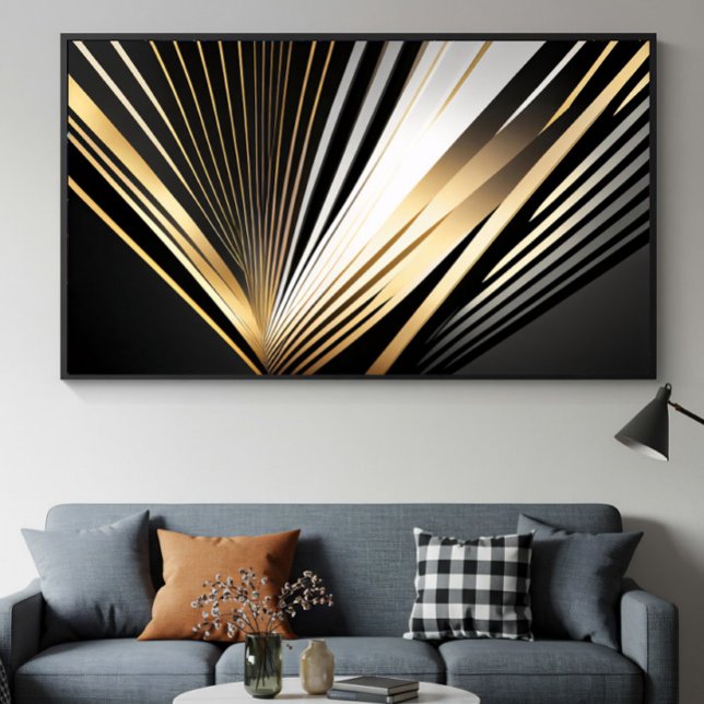 Golden Art Deco Radiance Poster (Creator Uploaded)