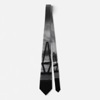 Golden Arthur Ravenel Pano Grayscale Neck Tie