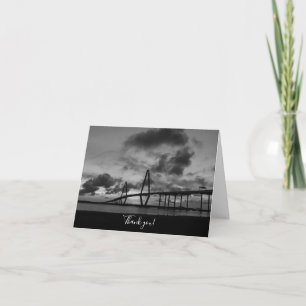 Golden Arthur Ravenel Pano Grayscale Thank You Card