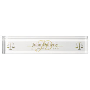 Golden ATTORNEY AT LAW   Initials Nameplate