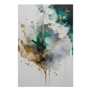 Golden Aurora Poster