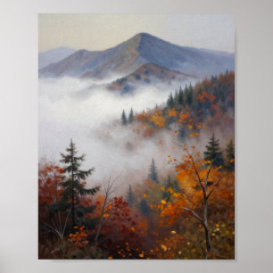 Golden Autumn Canopies Poster