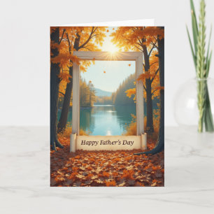 Golden Autumn Fathers Day Card