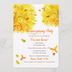 Golden Autumn Invitation