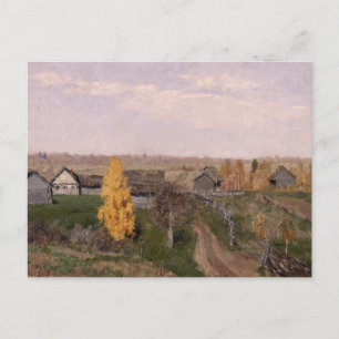 Golden Autumn Issac Levitan Postcard