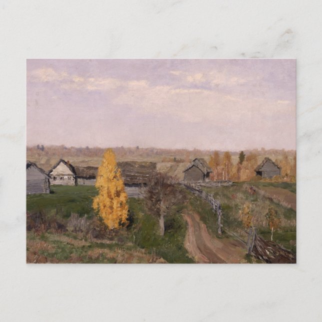 Golden Autumn | Issac Levitan Postcard (Front)
