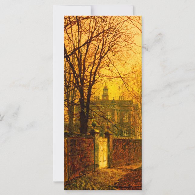 Golden Autumn John Atkinson Grimshaw Card (Front)