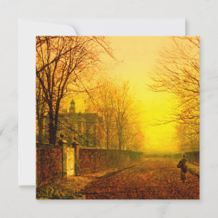 Golden Autumn John Atkinson Grimshaw Invitation