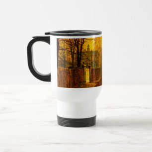 Golden Autumn John Atkinson Grimshaw Travel Mug