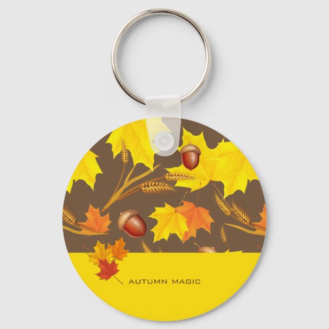 Golden Autumn Key Ring (Front)