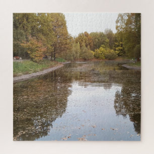Golden Autumn Lake Edition Jigsaw Puzzle
