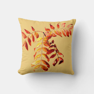Golden Autumn Leaves Cushion