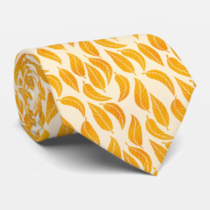 Golden Autumn Leaves Tie