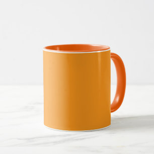 Golden autumn orange mug