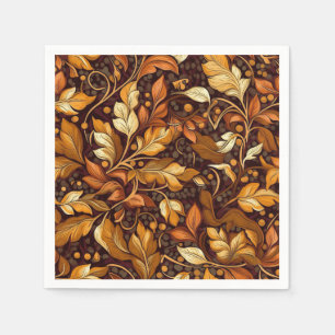 Golden Autumn Paper  Napkin