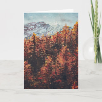 Golden Autumn Sunrise Card