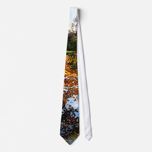 Golden Autumn Trees Tie (Front)