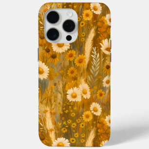 Golden Autumn Wildflower - Rustic Fall iPhone 15 Pro Max Case