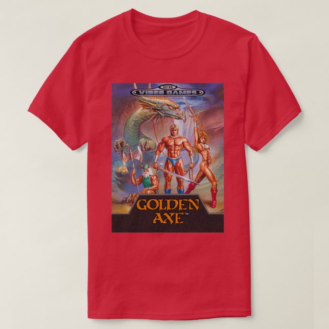 Golden Axe Retro Video Games Classic TShirt (Design Front)