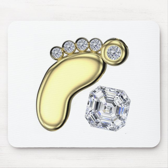 Golden Baby Foot Mouse Mat (Front)