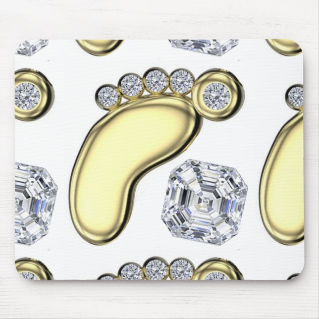 Golden Baby Foot Mouse Mat (Front)