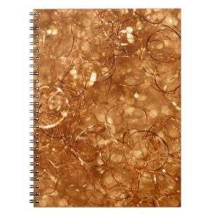 Golden background sylvester notebook