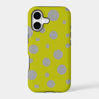 Golden Background with Silver Polka Dots
