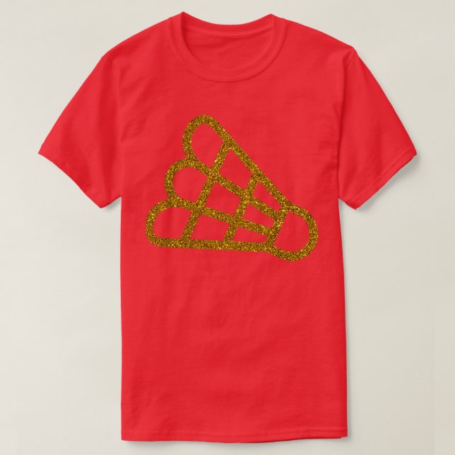 Golden Badminton T T-Shirt (Design Front)