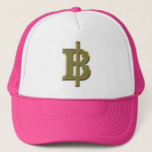 GOLDEN BAHT SIGN ฿ Thai Money Currency ฿ Trucker Hat