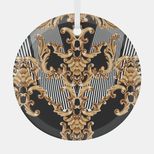 Golden baroque, intricate ornament design. (Front)