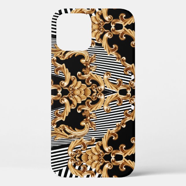 Golden baroque, intricate ornament design. Case-Mate iPhone case (Back)
