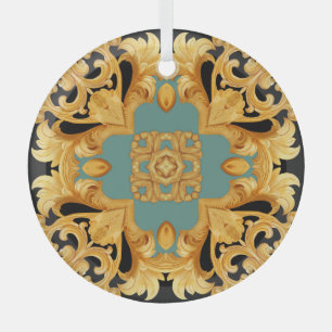 Golden Baroque Ornament 3D Elements