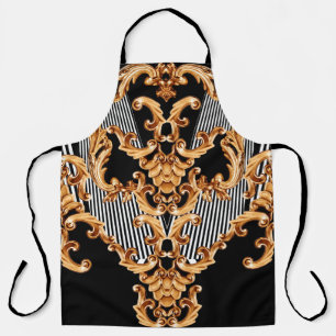 Golden baroque ornament apron