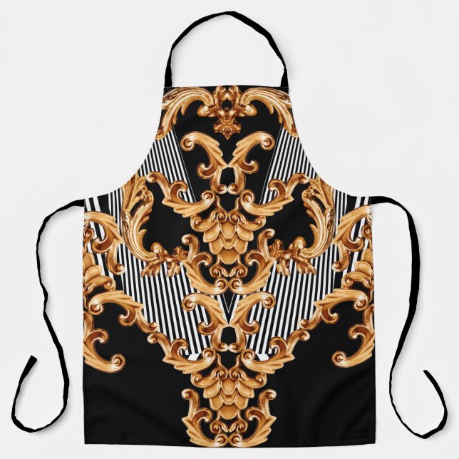 Golden baroque ornament apron (Front)