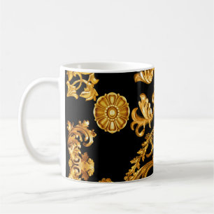 Golden Baroque, Ornamental Elements. Coffee Mug