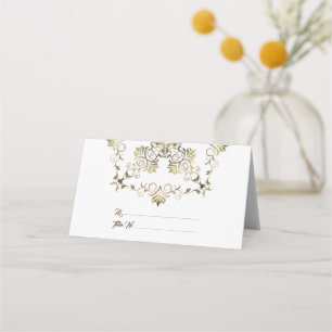 Golden Baroque. Text. Place Card