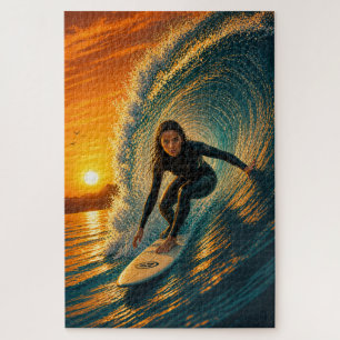 Golden Barrel Surfer Girl Puzzle