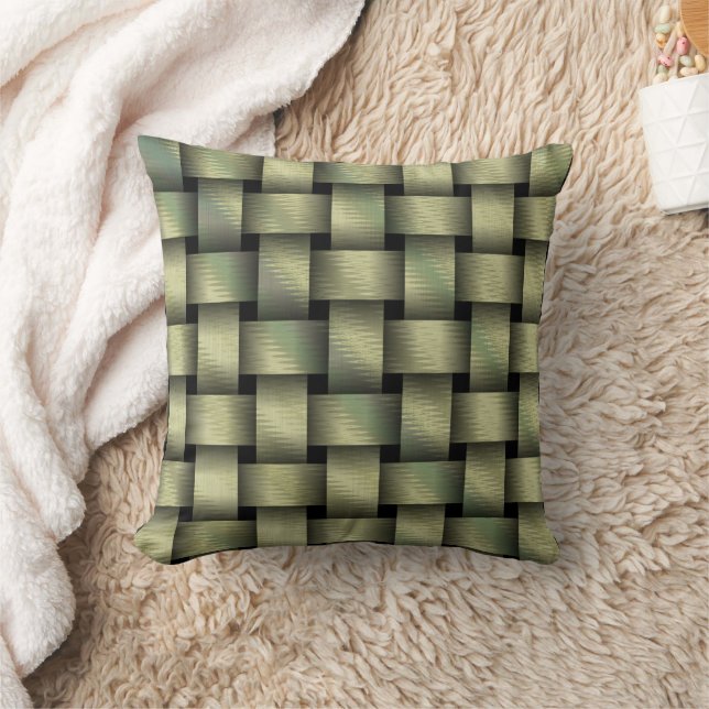 Golden Basket Weave Cushion (Blanket)