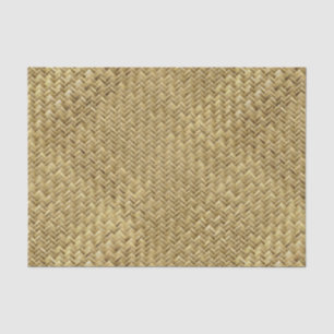 Golden Basket Weave Design Tissue Paper