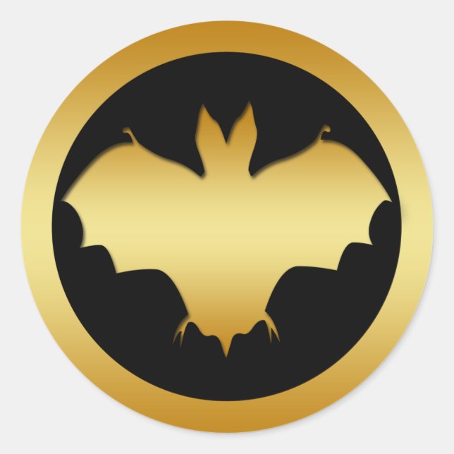 GOLDEN BAT CLASSIC ROUND STICKER (Front)