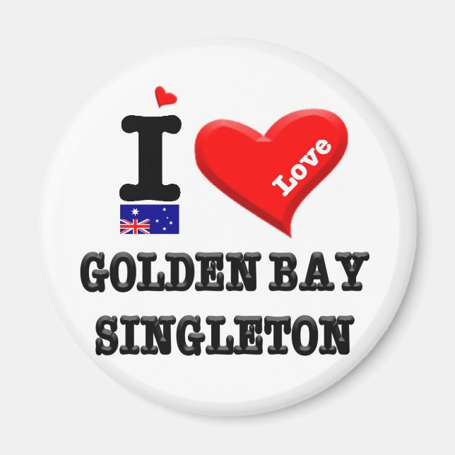 GOLDEN BAY-SINGLETON - I Love Magnet (Front)