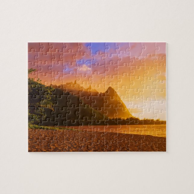 Golden beach sunset, Hawaii Jigsaw Puzzle (Horizontal)