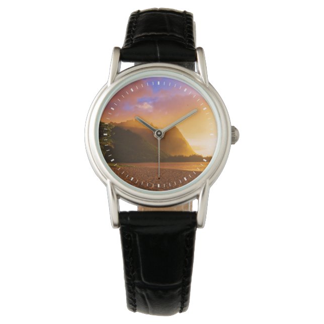Golden beach sunset, Hawaii Watch (Front)