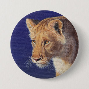 Golden Beauty Lioness button