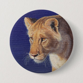 Golden Beauty Lioness button