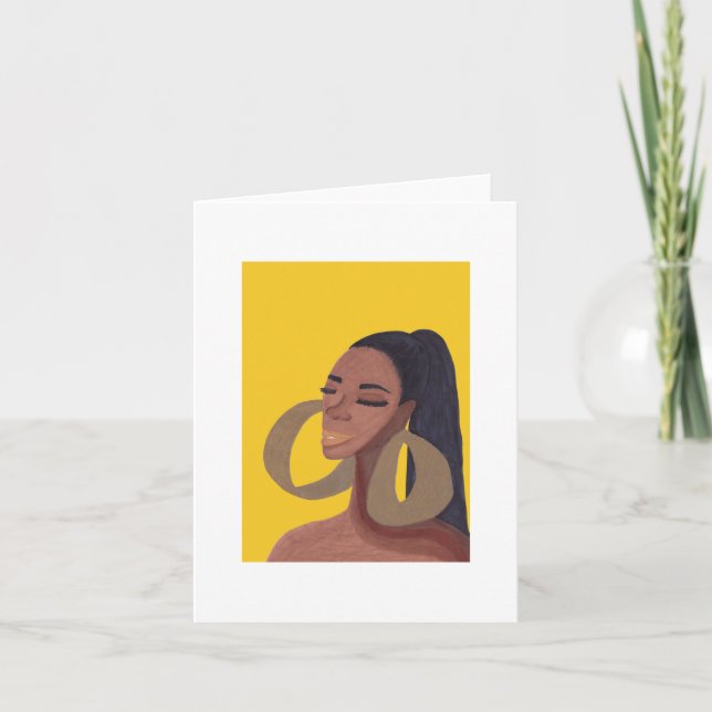 Golden Beauty Thank You Card (Front)