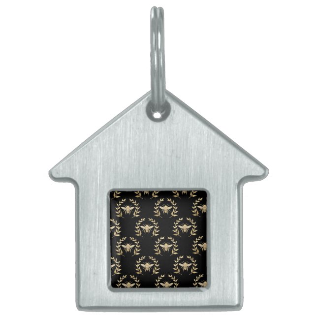 Golden Bee Pet ID Tag (Front)